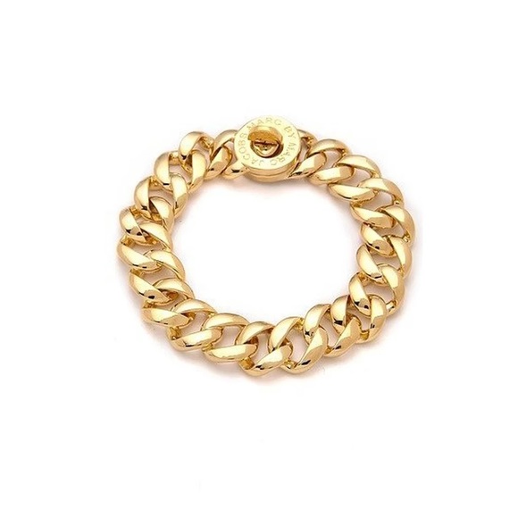 MARC JACOBS KATIE CHUNKY BRACELET GOLD TONE NWT - Picture 5 of 6